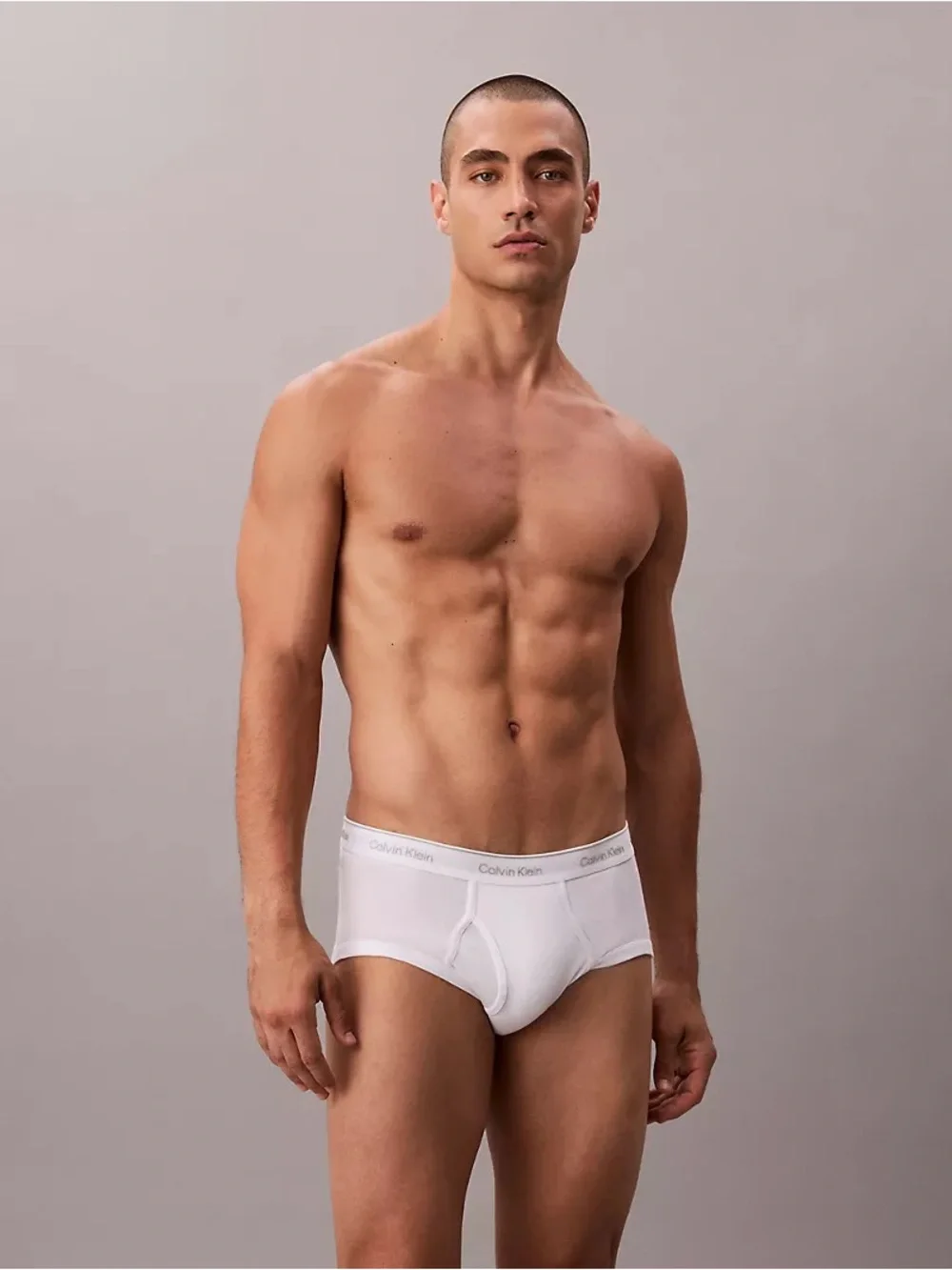 Calvin Klein Cotton Classic Midrise White Briefs NWT Size Small